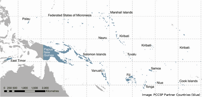 Map of Pacific Region